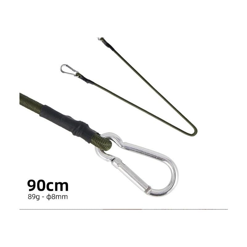 foto del prodotto 4 pezzi 90 cm moschettone elastico elastico per campeggio, bagagli, cordino per tenda da viaggio, stendibiancheria da campeggio