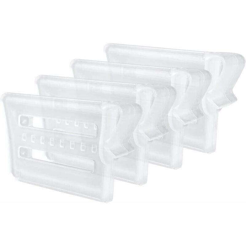 foto del prodotto 4 pezzi divisori per frigorifero, divisori regolabili per riporre il frigorifero, divisori per cassetti in plastica, mantengono in ordine i ripiani