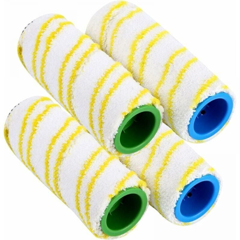 foto del prodotto 4 pezzi gialli, rulli di ricambio, rulli di ricambio karcher fc7 fc5 fc3d fc3 ymyny
