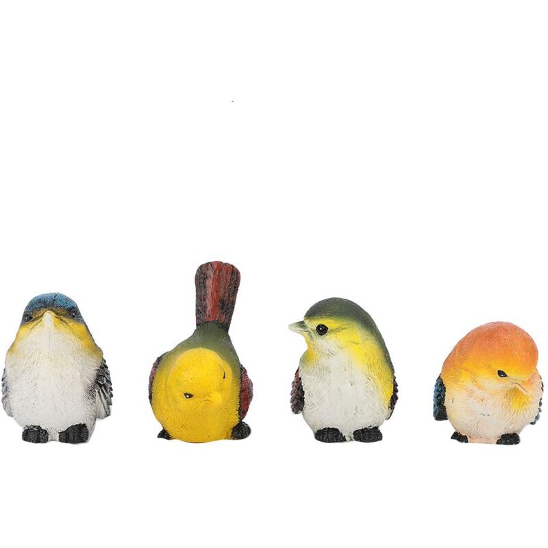 foto del prodotto 4 pezzi in resina uccelli figurine animali decorazione prato giardino cortile ornamenti dewin