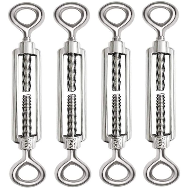 foto del prodotto 4 pezzi m8 tenditore per cavi in acciaio inossidabile 304 tenditore per cavi regolabile tenditore per cavi in acciaio tenditore per cavi accessori
