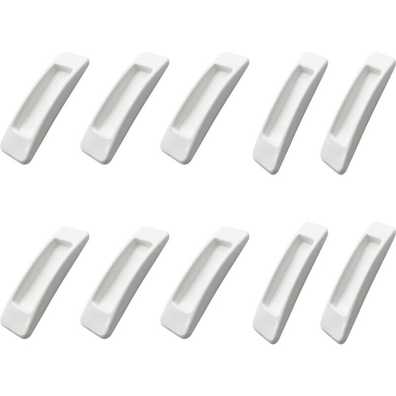 foto del prodotto 4 pezzi maniglie autoadesive per porte, stick maniglia autoadesive manopole per nastro biadesivo per armadi, finestre, frigoriferi bianco