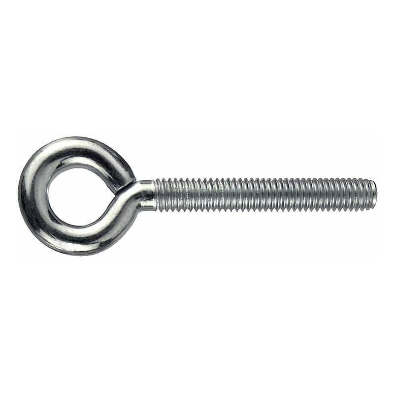 foto del prodotto 4 pezzi occhioli in acciaio zincato con filettatura a vite m6x40mm