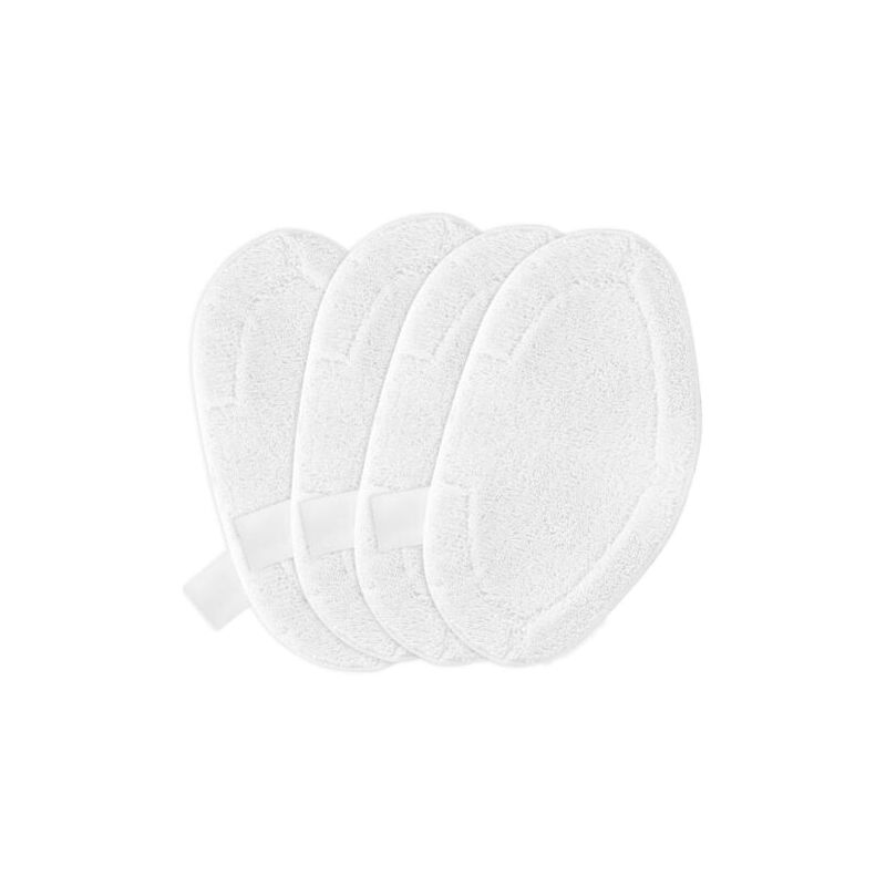 foto del prodotto 4 pezzi panni di ricambio per mocio compatibili con accessorio polti vaporetto, mocio di ricambio lavabile compatibile con spazzola vaporforce