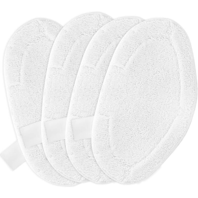 foto del prodotto 4 pezzi panni di ricambio per mocio compatibili con accessorio polti vaporetto, mocio di ricambio lavabile compatibile con spazzola vaporforce