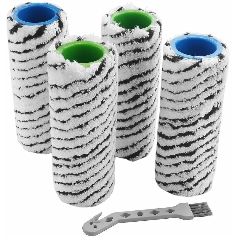 foto del prodotto 4 pezzi spazzola a rullo in pietra per karcher fc7 fc7 premium fc5 fc5 premiumhappyshop
