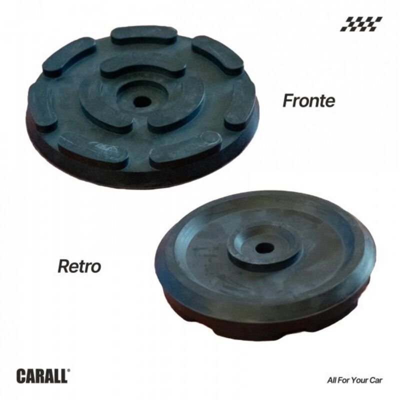 foto del prodotto 4 pezzi tamponi a cuffia in gomma tondo 143x24mm con foro e lunetta