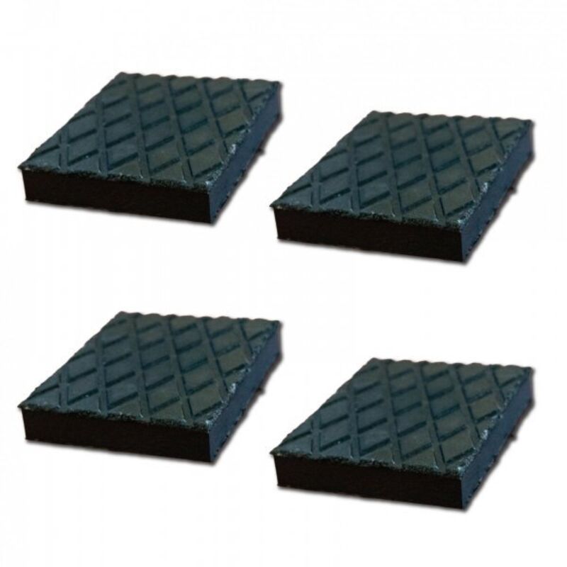 foto del prodotto 4 pezzi tamponi in gomma per ponti sollevatori 140x110x20mm