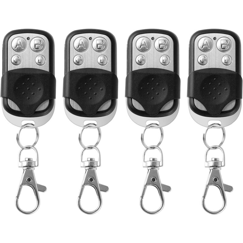 foto del prodotto 4 pezzi telecomando universale per porta garage 433 mhz per interruttore luce porta garage interruttore tapparella