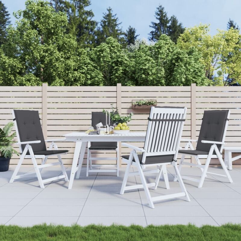 foto del prodotto 4 pz cuscini per sedie da giardino antracite 120x50x3 cm cod mxl 68293