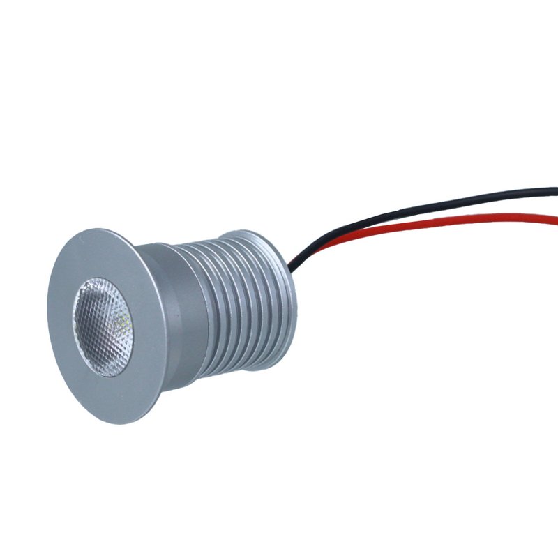 foto del prodotto 4 pz mini faretto led da incasso 3w dc 12v 24v freddo 6000k angolo 25 gradi foro 30mm 35x35mm