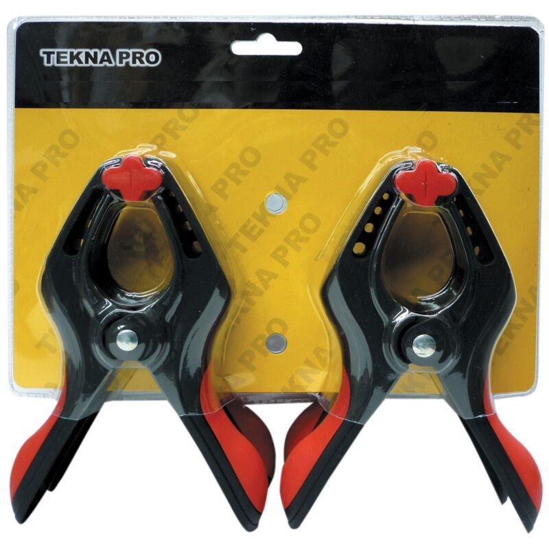 foto del prodotto 4 pz mini morsetti pinza a molla serraggio apertura 25 mm in acciaio