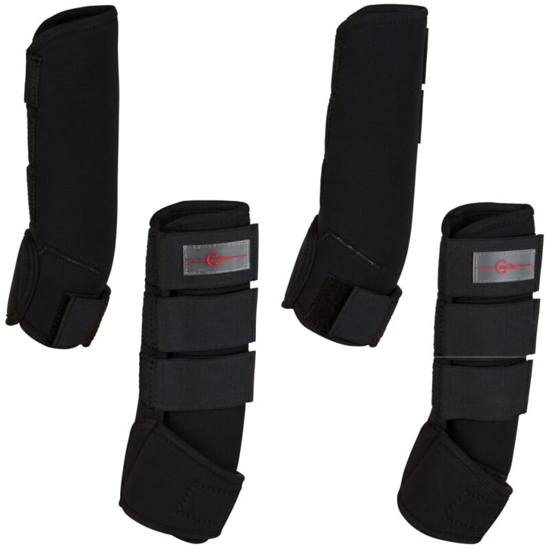 foto del prodotto 4 pz set paranocche per pony neri 320131 kerbl