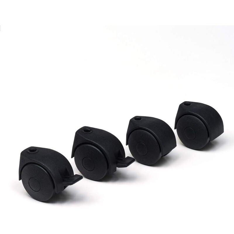 foto del prodotto 4 ruote nylon stendibiancheria e carrelli, nero foppapedretti