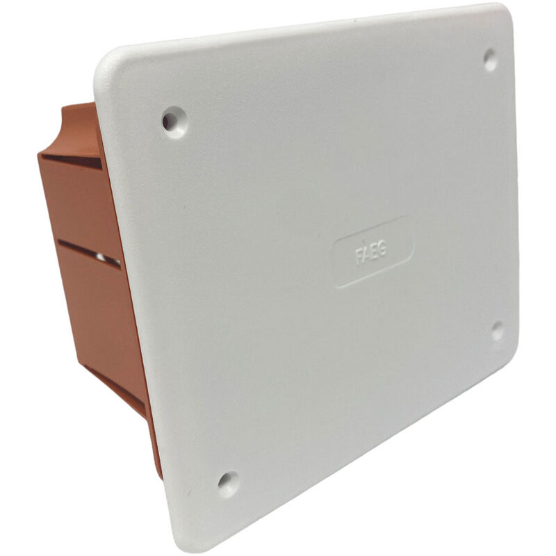foto del prodotto 4 scatola di derivazione cassetta da incasso con coperchio e viti scatola per apparecchiature elettriche ip40 119x96x70 mm