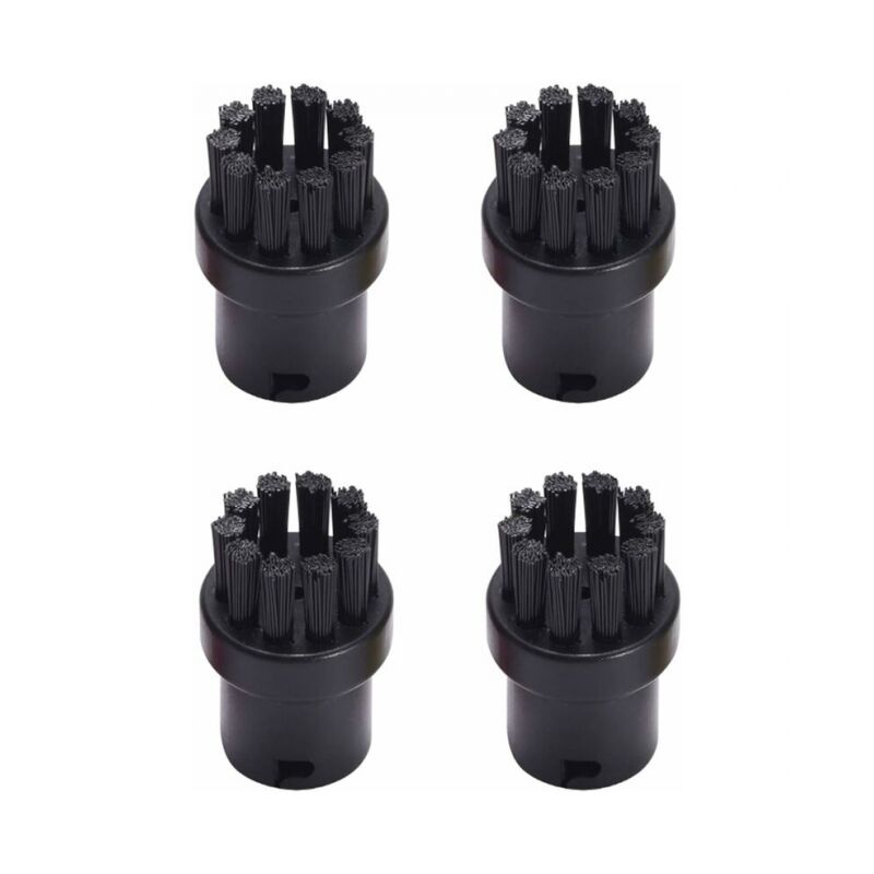 foto del prodotto 4 spazzole rotonde di ricambio per pulitore a vapore karcher sc1 sc2 sc3 sc4 sc5 sc7 nero 