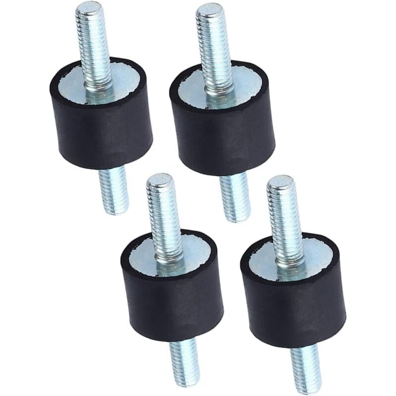 foto del prodotto 4 supporti isolanti in gomma m6, ammortizzatori per pompe di compressori d'aria, antivibrazioni, con viti 20 x 15 - sollbry