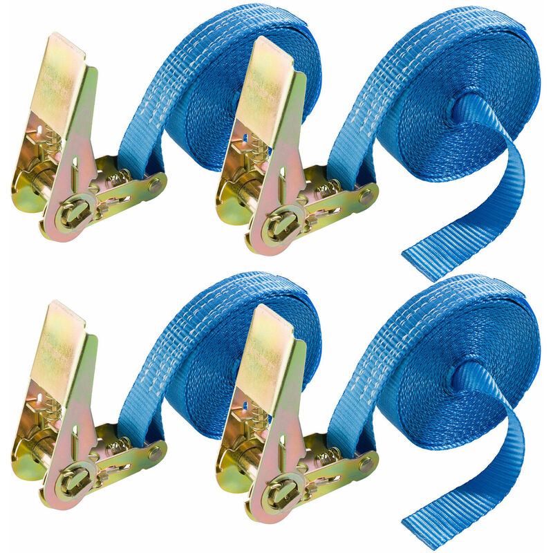 foto del prodotto 4 x cinghia di tensionamento cinghia di sicurezza 6 m x 25 mm 800 dan arebos