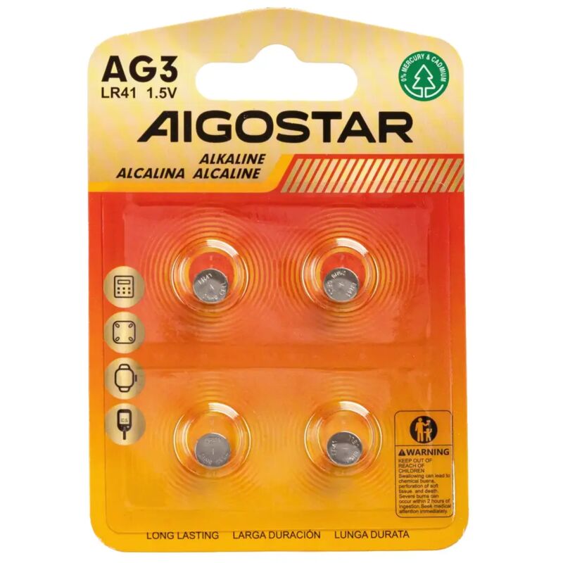 foto del prodotto 4 x pila batteria a bottone orologio lr41 ag3 384 1,55v