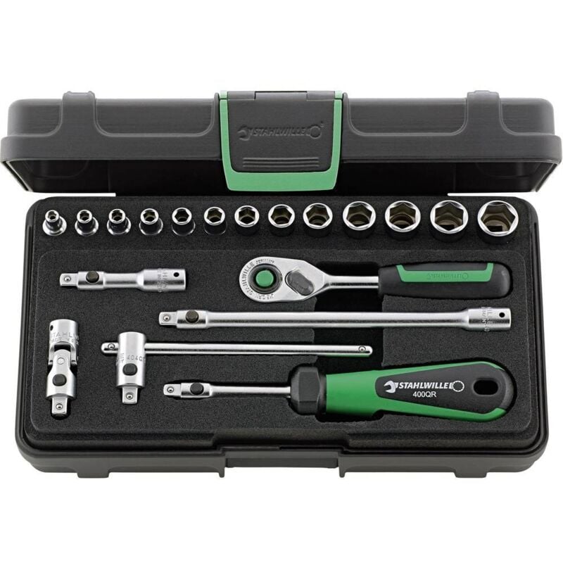 foto del prodotto 40 13 6qr kn kit di chiavi a bussola 1 4 6.3 mm 19 parti 96011180 stahlwille