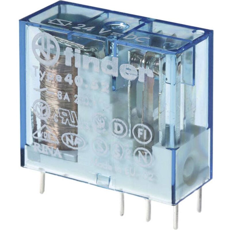 foto del prodotto 40.52.9.018.0000 relè per pcb 18 v dc 8 a 2 scambi 1 pz. - finder