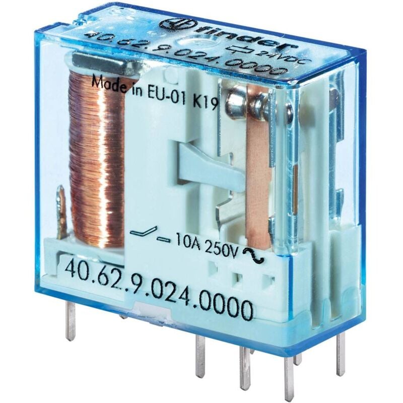 foto del prodotto 40.62.7.024.0000 rel per pcb 24 v dc 10 a 2 scambi 1 pz. finder