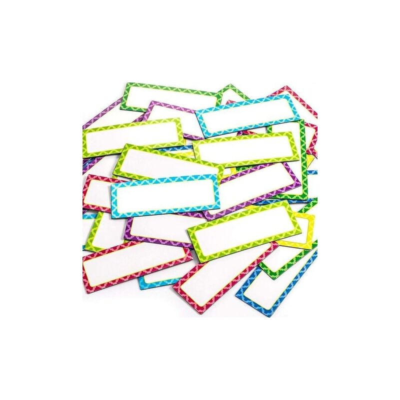 foto del prodotto 40 pezzi etichette magnetiche cancellabili a secco etichette per targhette magnetiche flessibili scrivibili da 3 x 1,2 pollici