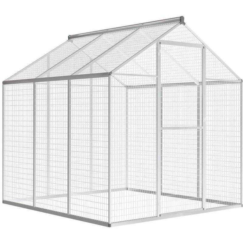 foto del prodotto furniture limited voliera da giardino in alluminio 183x178x194