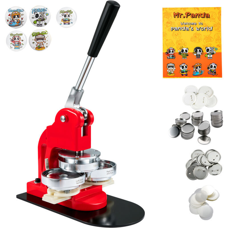 foto del prodotto mophorn macchina per la produzione di bottoni, kit per punzonatura di distintivi da 58 mm 2,25 pollici , macchina per spille fai da te per