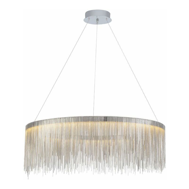 immagine 0 del prodotto lampada a sospensione app890 cp chain led tondo 1 punti luce 40x40x30 110cm regolabile