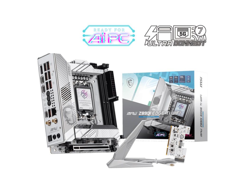 immagine 0 del prodotto msi mpg z890i edge ti wifi scheda madre intel z890 lga 1851 socket v1 mini itx