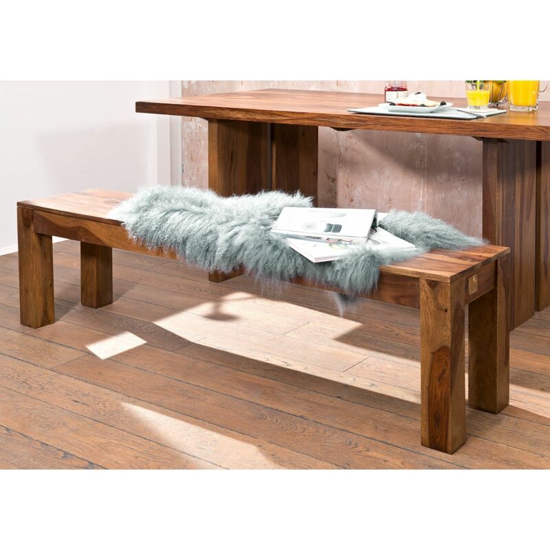 foto del prodotto sydney 131 panca in legno di sheesham laccato noble unique 200x35x45