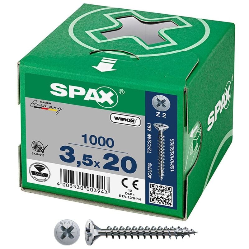 foto del prodotto 4003530003943 vite dado 20 mm 1000 pezzo i spax