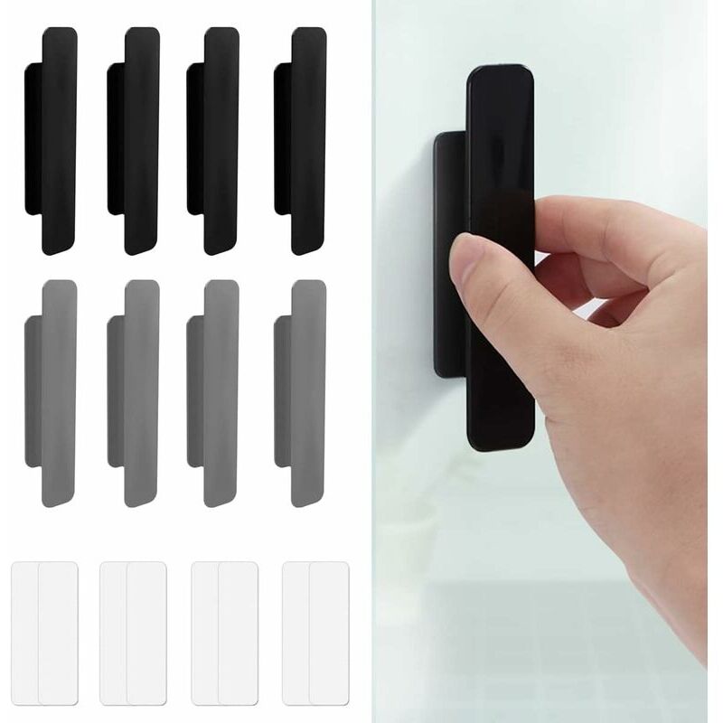 foto del prodotto dk maniglia autoadesiva 8 pezzi maniglia per porta scorrevole maniglia adesiva per porta scorrevole maniglia adesiva per porta finestra per porte e