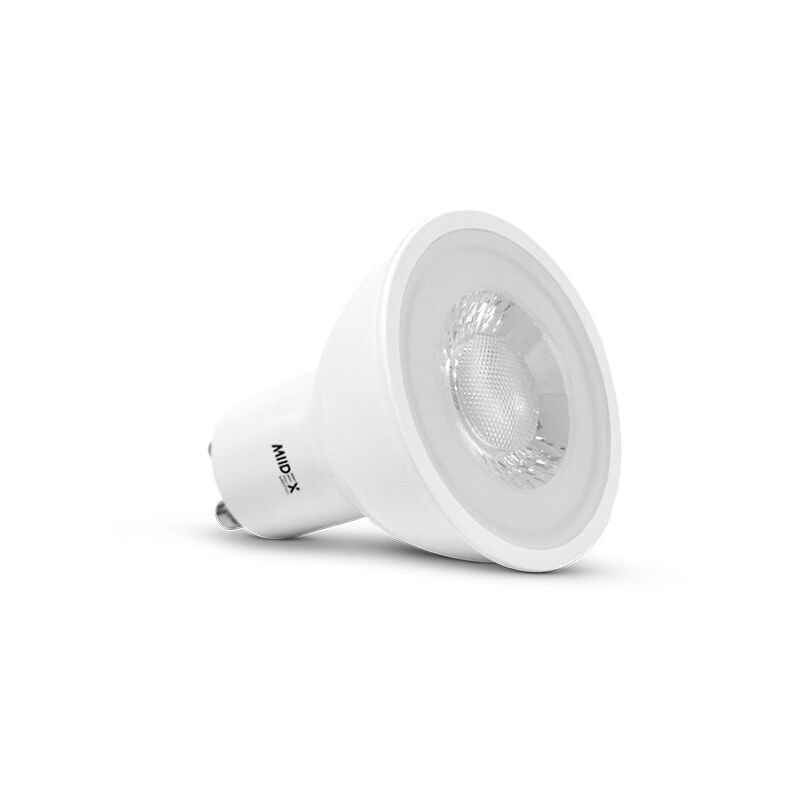 foto del prodotto lampadina led gu10 7w 680lm bianco del giorno 6500k angolo 38 50mm