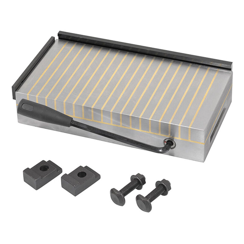 foto del prodotto fervi piano magnetico permanente p077 3050 500 x 300 x 60 mm forza magnetica 180n cm2