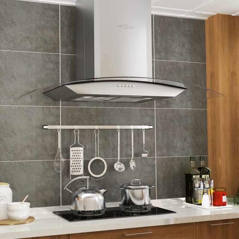 foto del prodotto prolenta premium furniture limited cappa aspirante a muro 90 cm acciaio