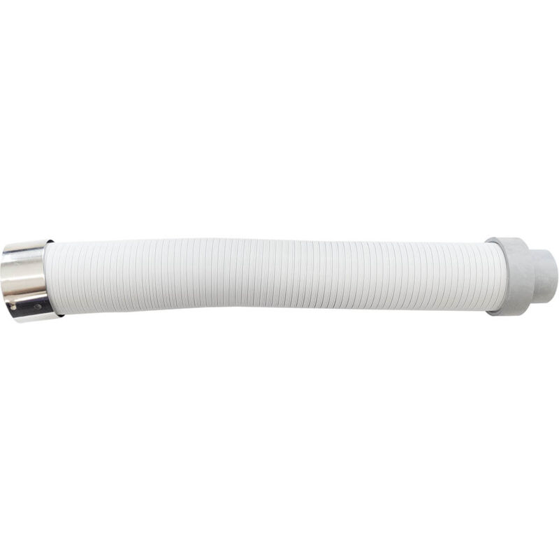 foto del prodotto kit aspirazione stufa a pellet tubo dn 60 50 bianco flessibile estensibile 150 tub canna fumaria pellet