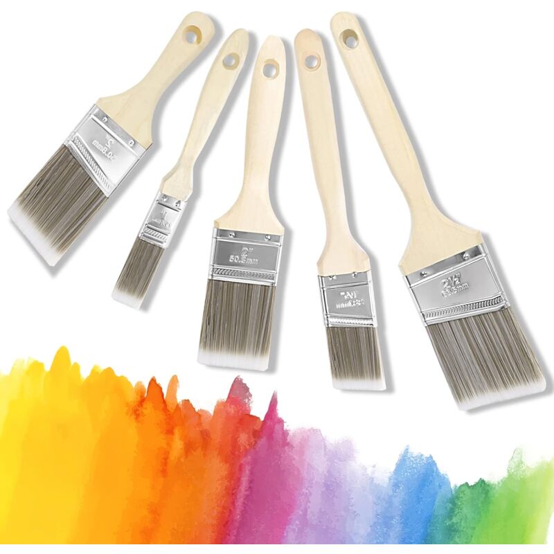 foto del prodotto pennelli,set di 5 pennello pittura,pennello,set pennelli pittura,pennelli per dipingere,pennello pittura muro