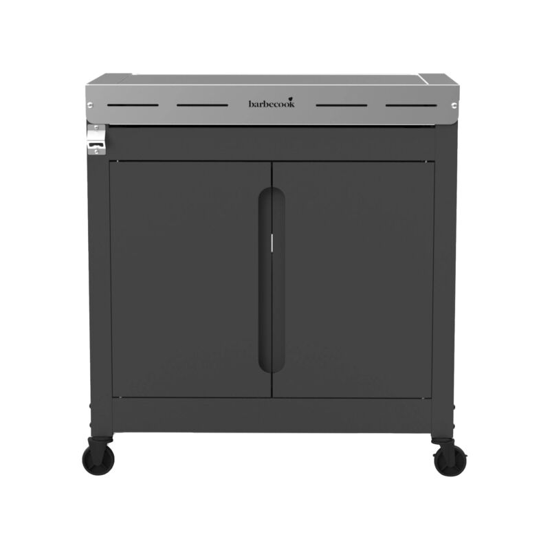 foto del prodotto armadio con piano da lavoro per barbecue barbecook buddy in acciaio inox, 84x46x90 cm