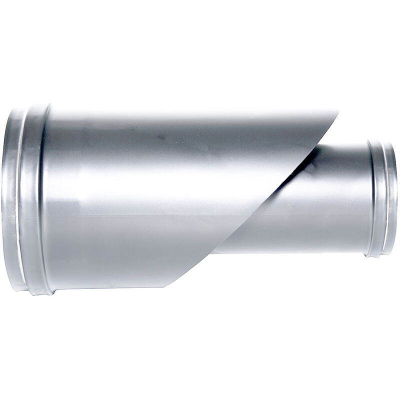 foto del prodotto canna fumaria tubo coassiale raccordo coassiale inox d. 80 125 ce in acciaio 316 per stufa pellet made in italy uni 1856 2