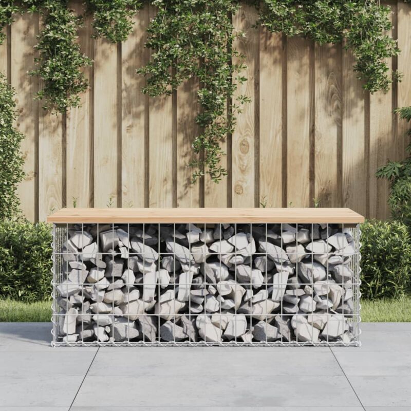foto del prodotto vidaxl furniture limited panca giardino design gabbione 103x44x42 cm
