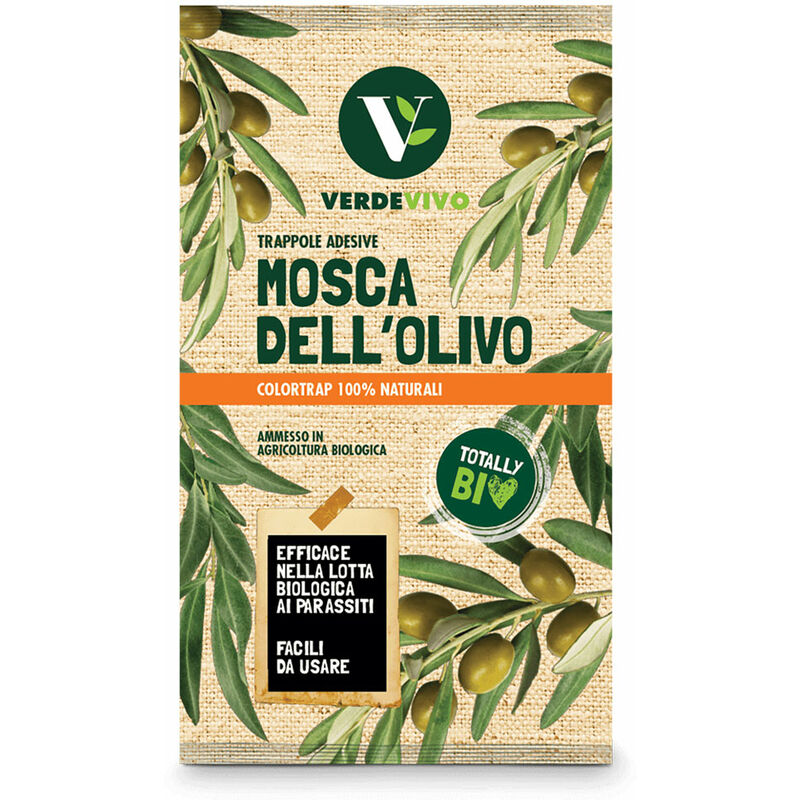 foto del prodotto trappola cromotropica adesiva mosche dell olivo scatola 3 pezzi 3 feromoni