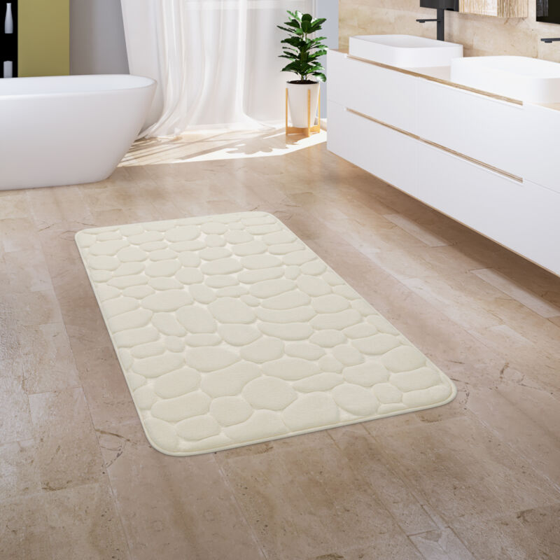 foto del prodotto paco home alfombra ba o antideslizante ducha se puede lavadora antideslizante piedra crema 60x100 cm