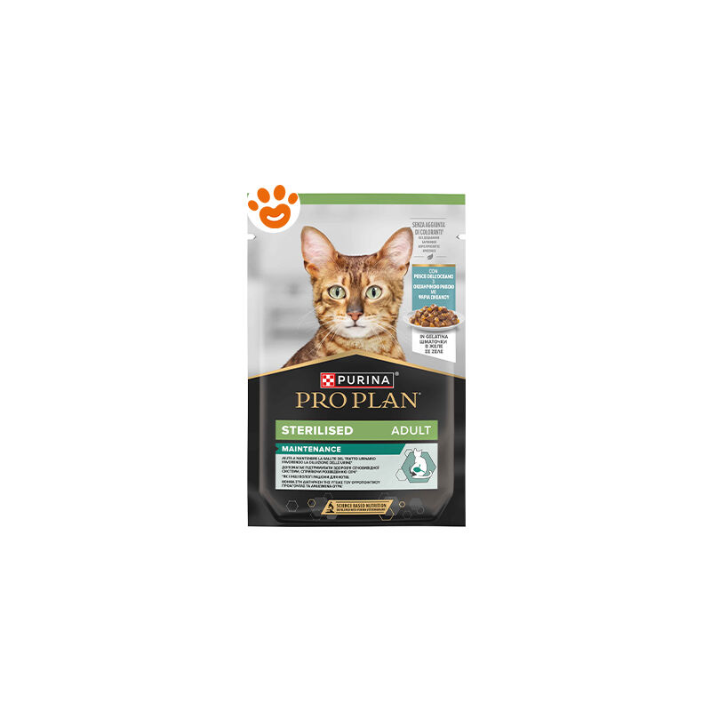 foto del prodotto purina pro plan cat w sterilised in gelatina con pesce oceano purina pro plan cat w sterilised in gelatina con pesce oceano bustina da 85 gr