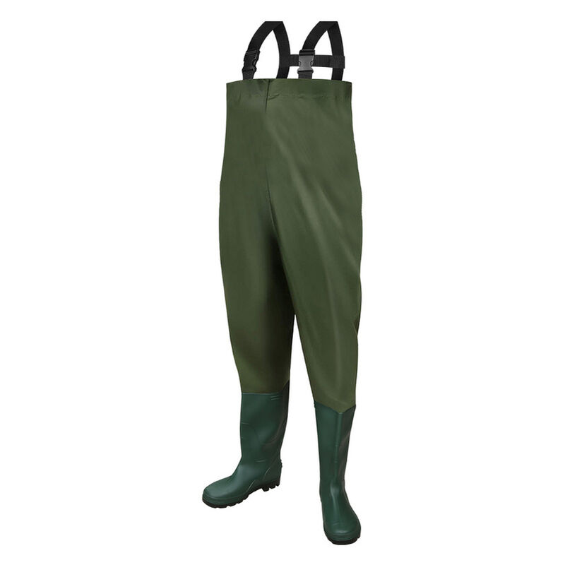 foto del prodotto randaco hengda trampolieri. pantaloni da pesca. pantaloni da pesca. pantaloni da bacino. pantaloni da wading con stivali di gomma in pvc 42 43
