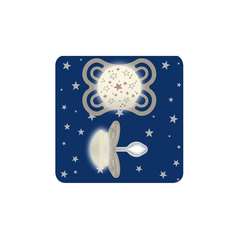 foto del prodotto ciuccio perfect night 2 6 mesi azzurro silicone