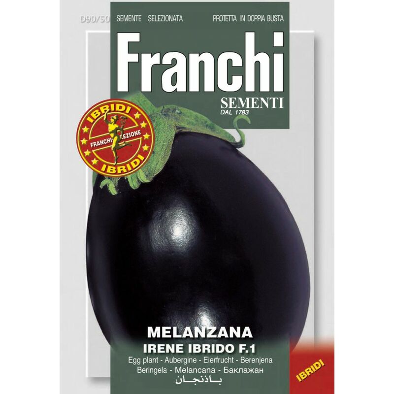 foto del prodotto semi melanzana irene f1 doppia busta franchi sementi