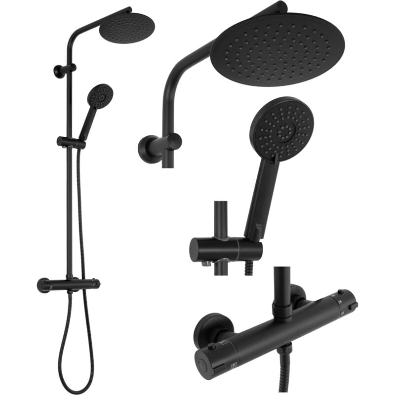 foto del prodotto set doccia da incasso rea bliss black