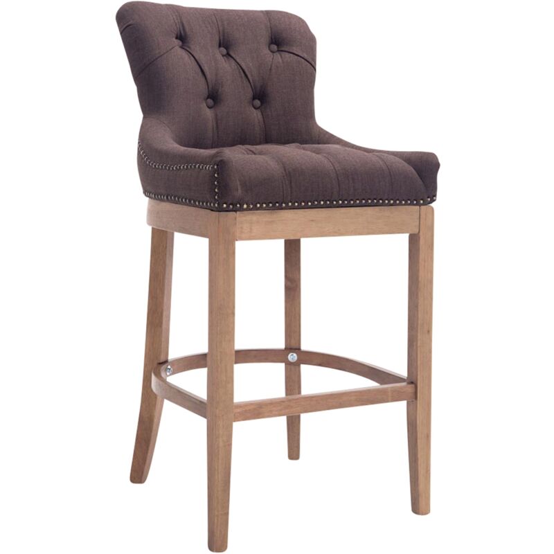 foto del prodotto sgabello lakewood stoffa antico chiaro marrone